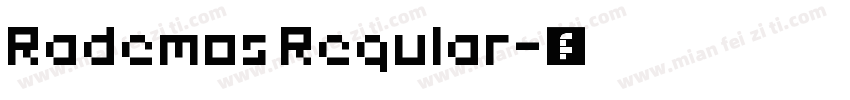 Rademos Regular字体转换